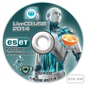  ESET NOD32 LiveCD / LiveUSB v.9432 Rus/Eng (18.02.2014) +   
