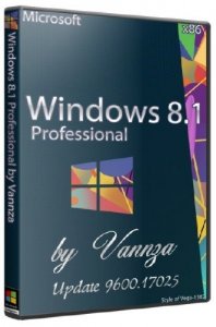  Windows 8.1 Pro Update 9600.17025 by Vannza (x86/2014/RUS) 