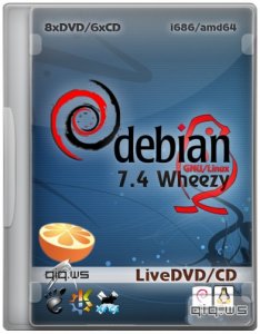  Debian GNU/Linux 7.4.0 Wheezy Live GNOME / KDE / LXDE / XFCE [i386/amd64] (2014) 8xDVD, 4xCD 