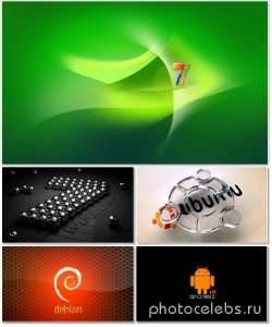  Подборка красивых фонов с эмблемами операционных систем 13 