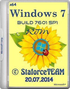  Windows 7 Build 7601 SP1 RTM StaforceTEAM 20.07.2014 (x64/DE/EN/RU) 