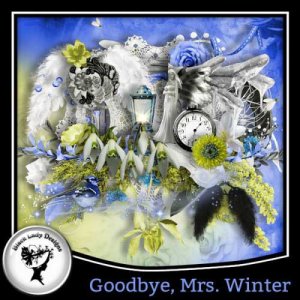  Весенний скрап-комплект - До свидания,зима 