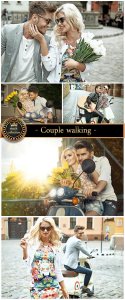  Couple walking - Stock Photo 