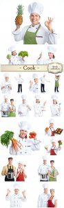  Cook, men and women - stock photos 