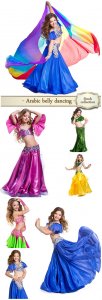  Arabic belly dancing,  little girl - Stock Photo 