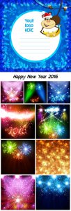  Happy New Year 2016 celebration background 