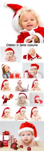  Children in Santa costume, Christmas 