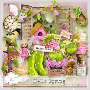  Весенний скрап-набор - Здравствуй весна 