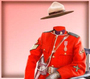  Фотошаблон для фотошоп - Офицер Канады 